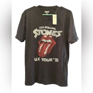 Hollister Rolling Stones U.S. Tour '78 Graphic Tee - Black Size Small NWT